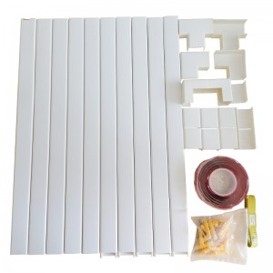 สายพีวีซี Trunky คอนซีลเลอร์ฝาผนังครอบคลุมสายเคเบิ้ล Raceway ประหยัดสายเคเบิลเฮเดอร์สำหรับ Hides สายพลาสติกเคเบิ้ลปกผนัง