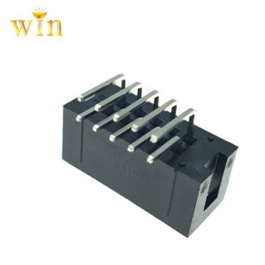2x5P 2.54 มม. สนามมุมฉากมุมขวากล่องซ็อกเก็ตส่วนหัว