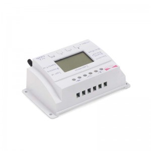PWM 20A 10A แผงเซลล์แสงอาทิตย์ค่าใช้จ่ายควบคุมควบคุม T10 T20 12 โวลต์ 24 โวลต์อัตโนมัติจอแสดงผล LCD แสงและ Dual Timer