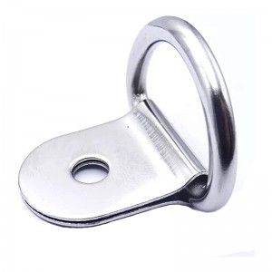 เหล็กขนาดเล็ก D-ring Tie Downs, D Rings Anchor Lashing Ring สำหรับโหลดบน Case Truck รถพ่วงบรรทุกสินค้า RV เรือ