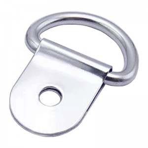 เหล็กขนาดเล็ก D-ring Tie Downs, D Rings Anchor Lashing Ring สำหรับโหลดบน Case Truck รถพ่วงบรรทุกสินค้า RV เรือ