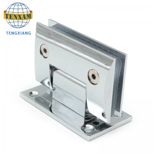 Slanted ห้องน้ำคลิปห้องอาบน้ำบานพับกระจกสแตนเลสประตูคลิป 90 องศาห้องอาบน้ำฝักบัวบานพับ