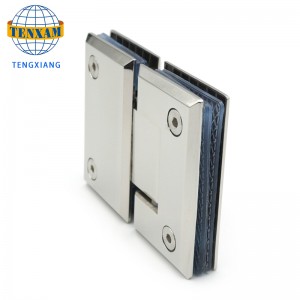 บานพับหน้าจออาบน้ำ 180 องศาสำหรับห้องอาบน้ำอุปกรณ์ฮาร์ดแวร์กระจก