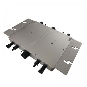 เพียวไซน์คลื่นกริดผูกอินเวอร์เตอร์ 1200 วัตต์ 22V-50VDC 80-160VAC กันน้ำ IP65 ไมโครอินเวอร์เตอร์สำหรับระบบพลังงานแสงอาทิตย์ MPPT