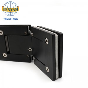 ขายร้อน 135 องศา 304 SS เคลือบสีดำห้องอาบน้ำฝักบัวประตูกระจกบานพับ