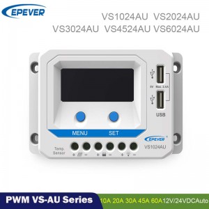 EPEVER PWM 60A45A30A20A10A ควบคุมเครื่องชาร์จพลังงานแสงอาทิตย์ 12 โวลต์ 24 โวลต์แสงไฟอัตโนมัติจอแอลซีดีแผงเซลล์แสงอาทิตย์ Regulator คู่ USB ViewStar...