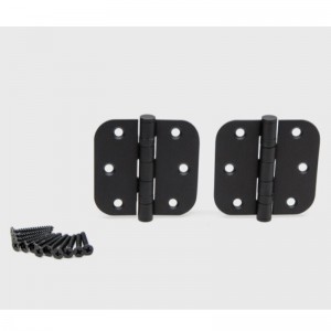 HN005 3.5 นิ้วสแตนเลสประตูภายในบานพับมีมุมรัศมี 5/8 นิ้ว