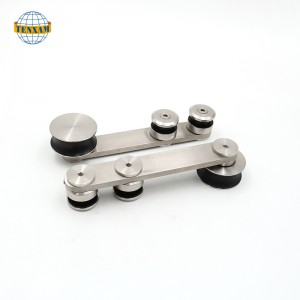 ประตูกระจกบานเลื่อนประตูบานเลื่อนแขวนล้อเลื่อนสแตนเลส