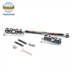 Buffered Soft Brake แบบสองทาง 80 กก. อุปกรณ์ประตูบานเลื่อนกระจก