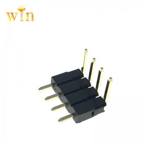 2.54 มม. 2P ~ 40P 90 °มุมขวาสองพลาสติกเพิ่มส่วนหัวขาเชื่อมต่อ