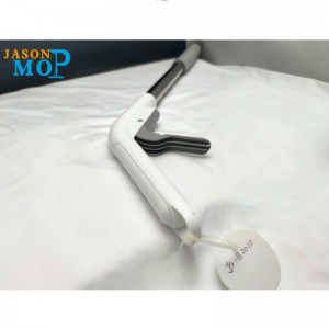 JASON 2020 ใหม่ไม้ถูพื้นฉีดน้ำพร้อมก้านสแตนเลสไมโครไฟเบอร์ทำความสะอาดไม้ถูพื้นแบบเรียบ (JS-B2010)