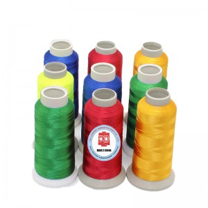 ด้ายเย็บปักถักร้อยโพลีเอสเตอร์ 100%