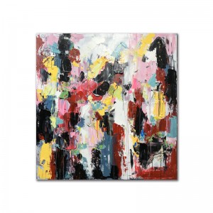 โรงงานขายส่งที่มีสีสัน Costom Handpainted อะคริลิจิตรกรรมตกแต่งผนังบทคัดย่องานศิลปะผ้าใบน้ำมันสำหรับห้องนั่งเล่น