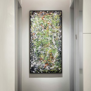 ขายส่งที่ทำด้วยมือหนักภาพวาดสีน้ำมันตกแต่งบทคัดย่อภาพจิตรกรรมฝาผนังงานศิลปะสมัยใหม่