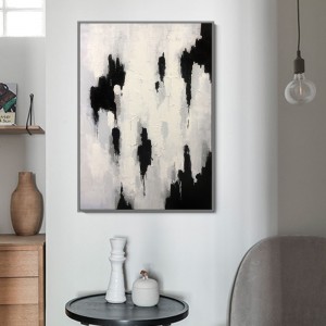 แฮนด์เมดศิลปะร่วมสมัยแขวนผนังบทคัดย่อภาพวาดสีน้ำมันบนผืนผ้าใบสำหรับตกแต่งบ้านสำนักงาน