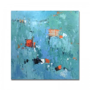 มือวาดภาพสีน้ำมันสแควร์ผ้าใบบทคัดย่อวาดตกแต่งบ้านสำหรับห้องนั่งเล่นศิลปะภาพวาดอื่น ๆ Cuadro