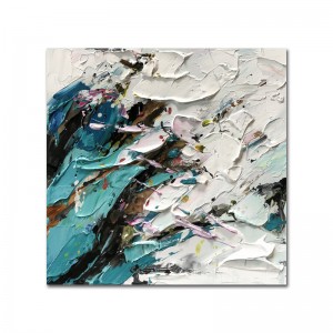 100% มือทาสีขนาดใหญ่ผ้าใบโรงแรมร้านอาหารตกแต่งผนังศิลปะนามธรรมผ้าใบภาพวาดสำหรับห้องนั่งเล่นผนัง