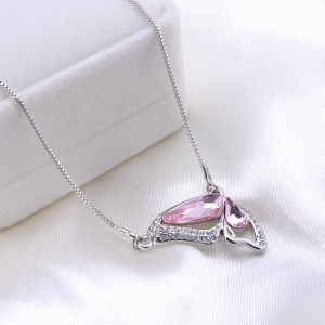 สร้อยคอคริสตัลออสเตรียรูปผีเสื้อ