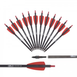 NIKA ยิงธนู 113167-02A 7.5 นิ้ว ID6.2mm สลักเกลียวคาร์บอนไฟเบอร์อลูมิเนียม Nock Cobra ระบบ Adder/R9/RX ยิงธนูอุปกรณ์ยิง