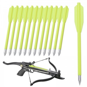 ELONG กลางแจ้ง 110298 6.5 นิ้วพลาสติกหน้าไม้ชุบสลักเกลียวเหล็กจุดสำหรับปืนพกหน้าไม้