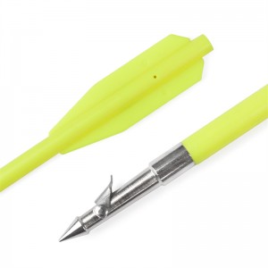 ELONG กลางแจ้ง 110356-17 6.8 นิ้วตกปลาสายฟ้าฮาร์ปูนเหล็กจุดพลาสติกเพลา forcrossbow