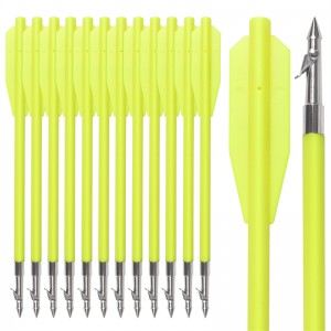 ELONG กลางแจ้ง 110356-17 6.8 นิ้วตกปลาสายฟ้าฮาร์ปูนเหล็กจุดพลาสติกเพลา forcrossbow