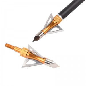 NIKA ยิงธนู 15B030 100 เม็ดสแตนเลส Broadheads ยิงธนูหน้าไม้กลอนล่าสัตว์