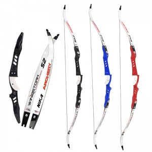 Nika Archery 68 นิ้วโบว์กับ 25 นิ้วแมกนีเซียมอัลลอยด์ Riser สำหรับการฝึกฝนธนูธนูธนู