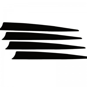 Nika Archery 170017 5 นิ้วโล่ TPU Vane สำหรับยิงธนูทุกชนิดลูกศรยิง