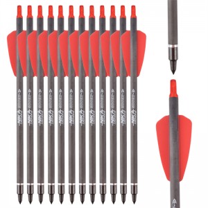 NIKA ยิงธนู 113167-02 ID6.2 มิลลิเมตร 7.5 นิ้วคาร์บอนไฟเบอร์สลักเกลียวพลาสติก N Ock ยิงธนูยิง Cobra ระบบ Adder/R9/RX