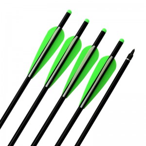 Elong Outdoor 114225 20 นิ้วอลูมิเนียม Crossbow Bolts TPU Vanes อุปกรณ์ยิงธนูการล่าสัตว์