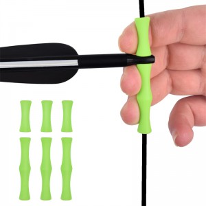 ELONG กลางแจ้ง 42ft09 Finger ยามโบว์สตริงยางยามยิงธนูยิงโดยใช้การป้องกันนิ้ว