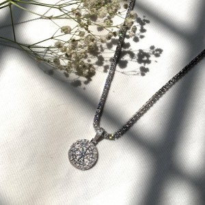 BLINing BLING จี้สร้อยคอ 18 พันทองชุบผู้ชายเครื่องประดับฮิปฮอปของผู้หญิง