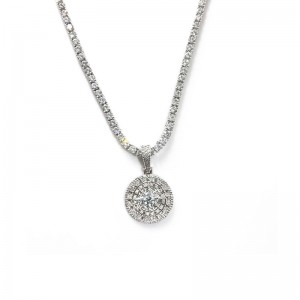 BLINing BLING จี้สร้อยคอ 18 พันทองชุบผู้ชายเครื่องประดับฮิปฮอปของผู้หญิง