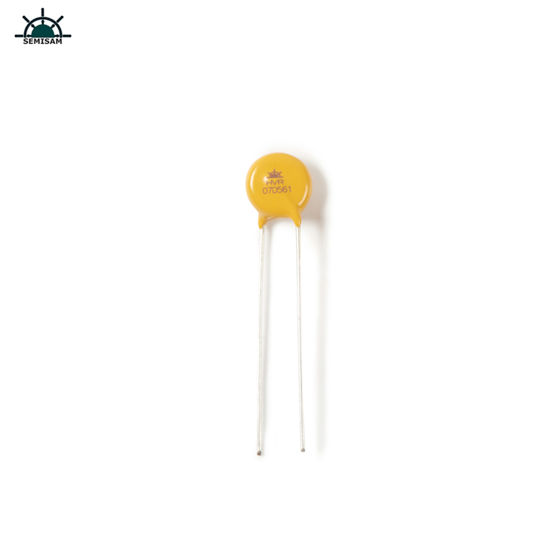 เทรนด์สีเหลืองอีพ็อกซี่เรซิ่นซิงค์ออกไซด์ต้านทาน 07D561 อุปกรณ์ป้องกันวงจรที่มีคุณภาพสูง MOP Varistor สำหรับ LED