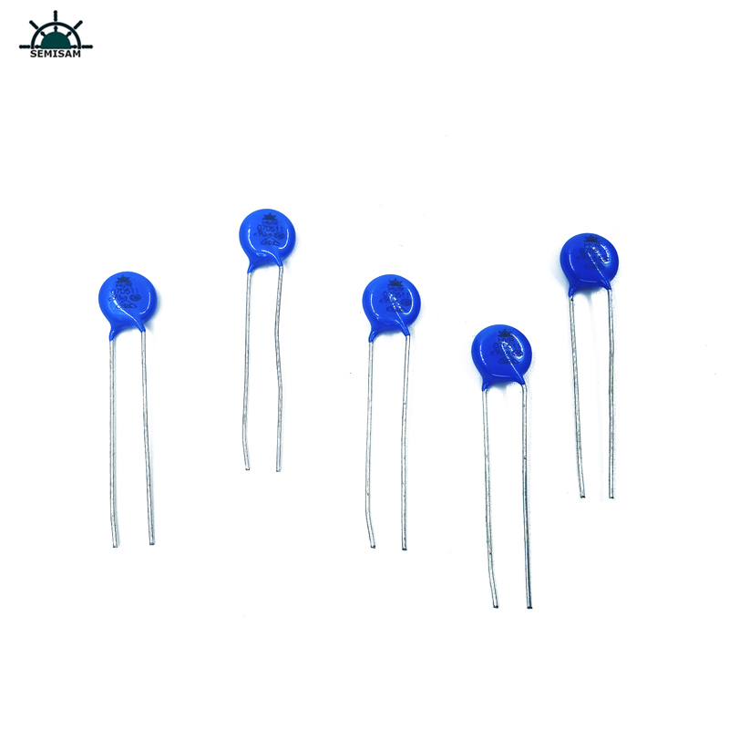 ผู้ผลิตเดิม Long Lead, Blue Silicon Mov 7D511 510 โวลต์ 7 มิลลิเมตรตัวต้านทาน MOP Varistor