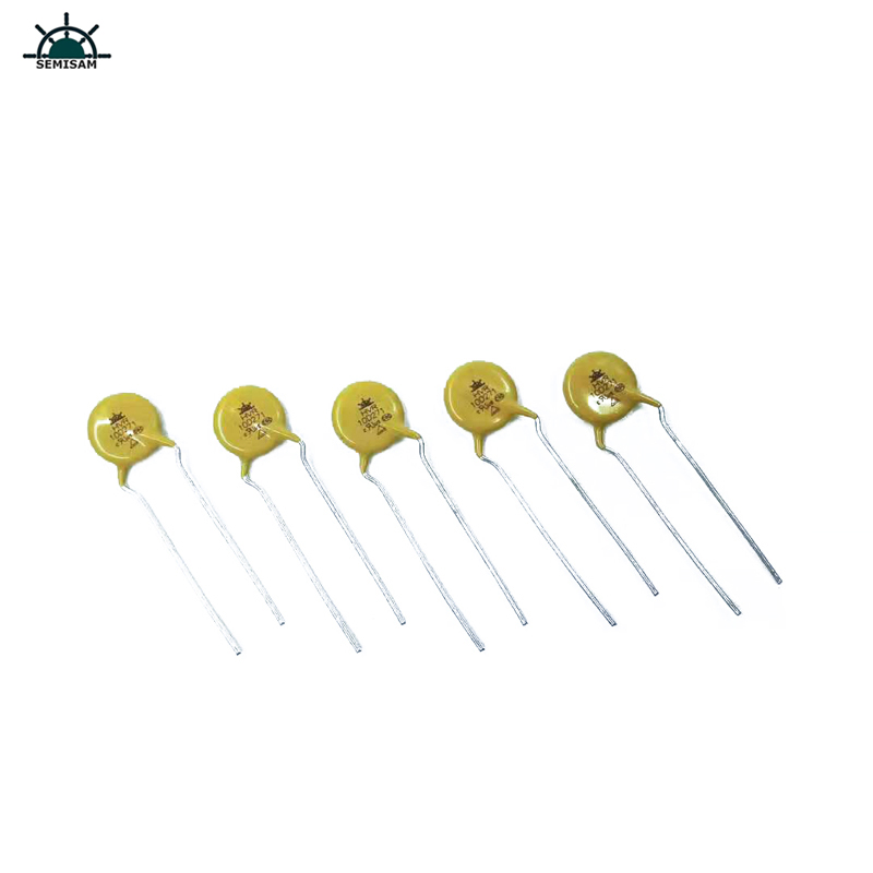 ผู้ผลิตผู้ผลิตผู้จัดจำหน่ายสีเหลืองซิลิกอน 10d271 เส้นผ่าศูนย์กลาง 10 มิลลิเมตรโลหะออกไซด์ MOP Varistor สำหรับการสลับแหล่งจ่ายไฟ