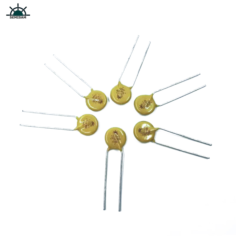ประเทศจีนผู้จำหน่ายผู้จำหน่ายที่มีคุณภาพดีสีเหลืองซิลิคอน 10d241 เส้นผ่าศูนย์กลาง 10 มิลลิเมตรโลหะออกไซด์ Varistor MOV สำหรับ PCB PCBA
