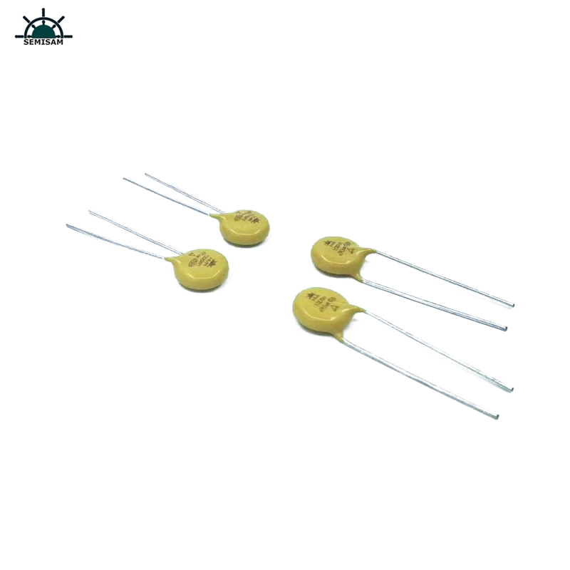 ประเทศจีนส่วนประกอบอิเล็กทรอนิกส์ ODM, Yellow MOV 10mm 10d561 560V Zinc ออกไซด์ Varistor (Movmetal Oxide Varistor)