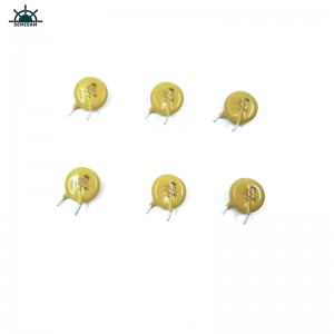 China ODM ชิ้นส่วนอิเล็กทรอนิกส์, Yellow Mov 10mm 10d561 560V สังกะสีออกไซด์ Varistor mov สำหรับเครื่องใช้ในครัวเรือน