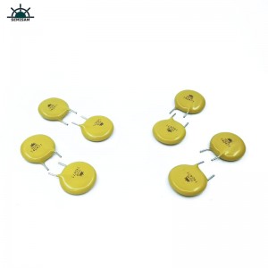 ส่วนประกอบอิเล็กทรอนิกส์จีน, สีเหลือง MOV Resistor14mm 14d471 470 โวลต์ ZOV พื้นปราสเตอรี่ในเชิงตั้ง 5mm
