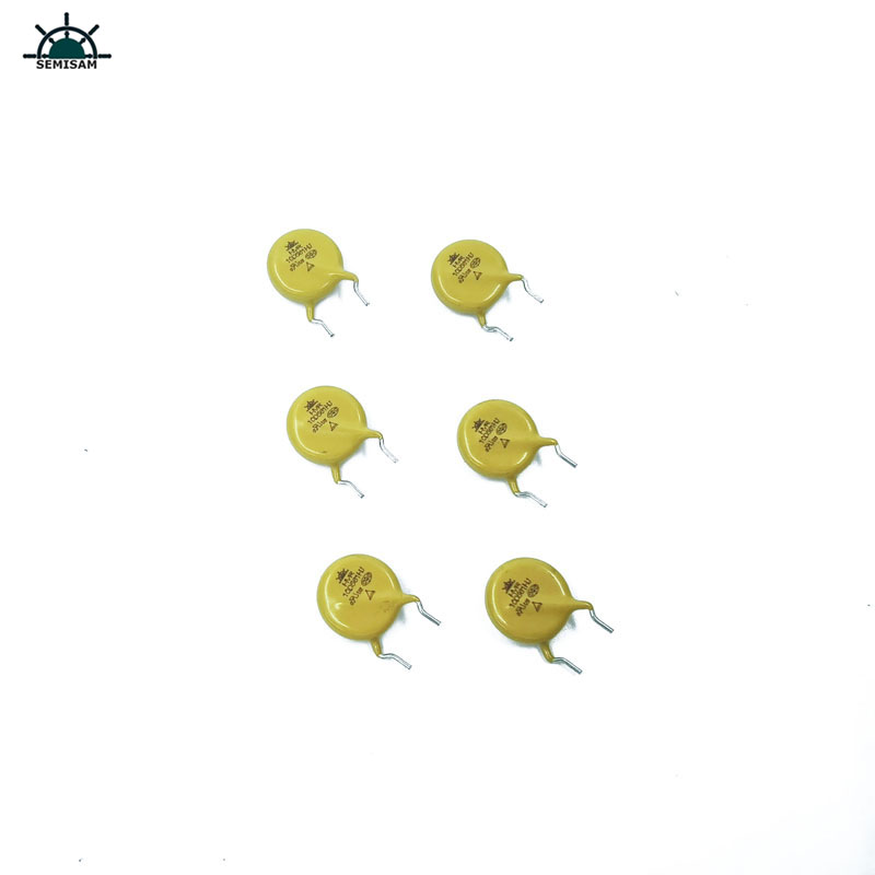 ส่วนประกอบอิเล็กทรอนิกส์จีน, MOV สีเหลือง 10mm 10d561 560V ZOV Varistor MOV สำหรับการป้องกันการโอเวอร์โหลด