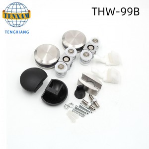 ประตูบานเลื่อนลูกกลิ้งล้อประตูกระจกประตูแขวนล้อฮาร์ดแวร์ประตูบานเลื่อนประตูบานเลื่อน