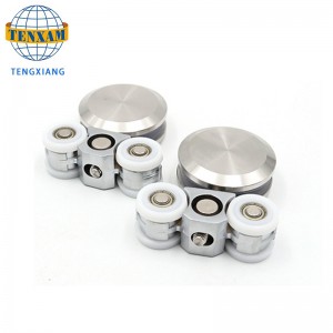 ประตูบานเลื่อนลูกกลิ้งล้อประตูกระจกประตูแขวนล้อฮาร์ดแวร์ประตูบานเลื่อนประตูบานเลื่อน