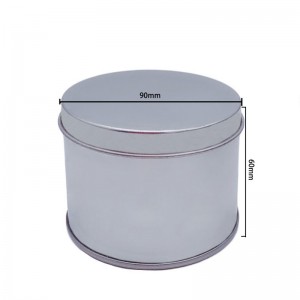 โรงงานขายฝาครอบฝาครอบทรงกระบอกกระป๋องสามารถกล่องเค้ก Shaving กระป๋องสบู่สามารถ (90 มม. * 60 มม.)