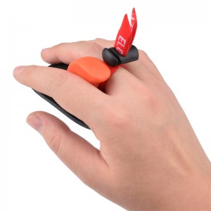 ELONG กลางแจ้ง 42FT06 S ขนาด RH ยิงธนูนิ้วแท็บสำหรับการยิงธนูเป้าหมายการยิงเป้าหมายและการปฏิบัติ