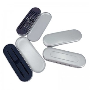 ของขวัญกล่องหัตถกรรมโลหะกล่องดีบุกพร้อมบานพับ 175 * 60 * 18 มม