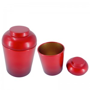 ง่ายต่อการพกพากระป๋องชากระป๋องโลหะขนม 45 * 70 มม