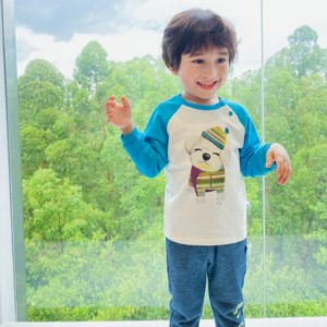 ถักแขนยาวถักกางเกงผ้าฝ้าย