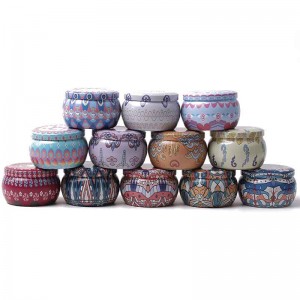 ขวดเทียนโลหะน้ำค้างแข็งสามารถบรรจุภัณฑ์ขนมกระป๋อง 77 * 50 มม